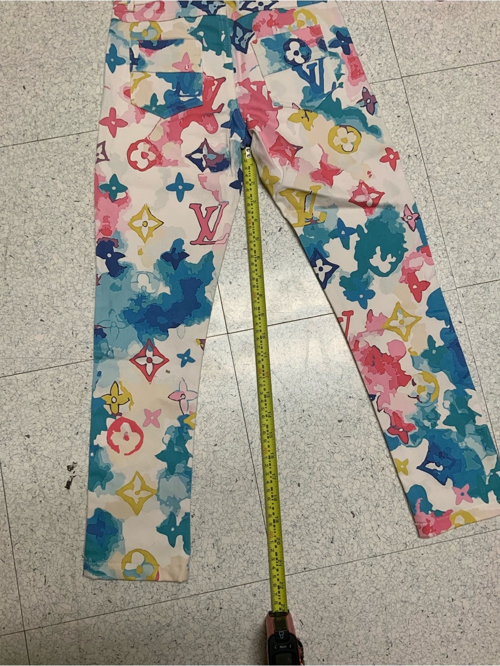 Unisex Colorful Monogram Print Jacket & pants Multicolor. Sz. 8. NWT. - Picture 7 of 9
